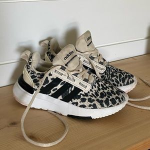 Girls Adidas Racer TR21 Sustainable running shoes. Leopard print